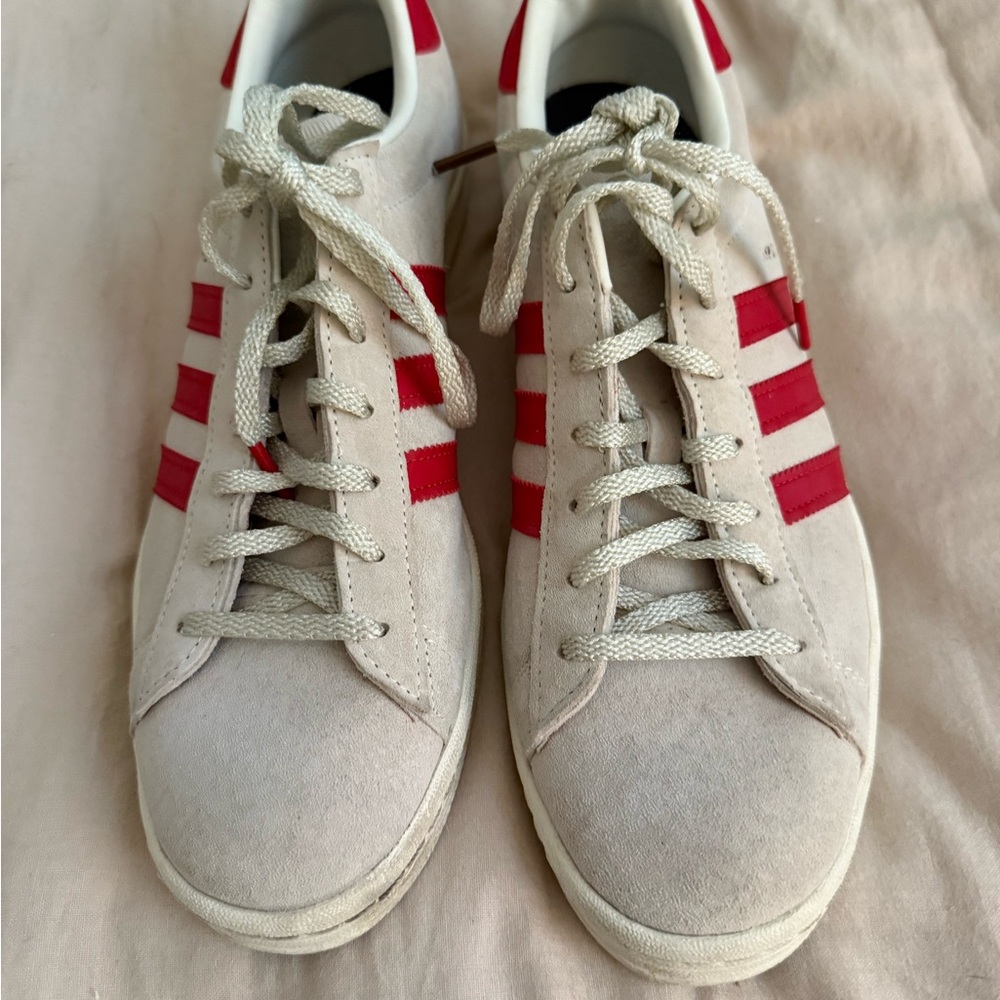 Adidas Classic White and Red Sneakers